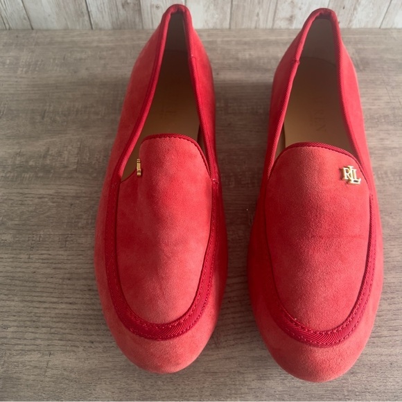 Ralph Lauren Shoes - Ralph Lauren Clair Women's Red Loafers Size 8.5